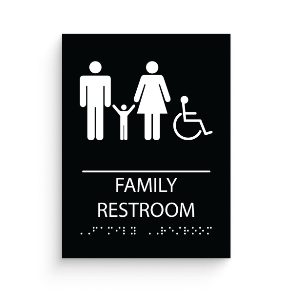 Family Restroom - with Disability Icon
