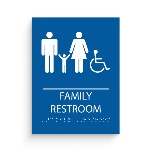 Family Restroom - with Disability Icon