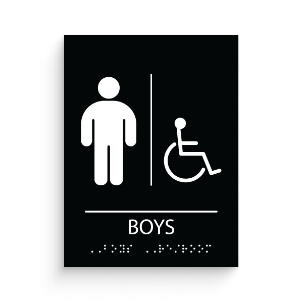 Restroom for Boys with disable icon