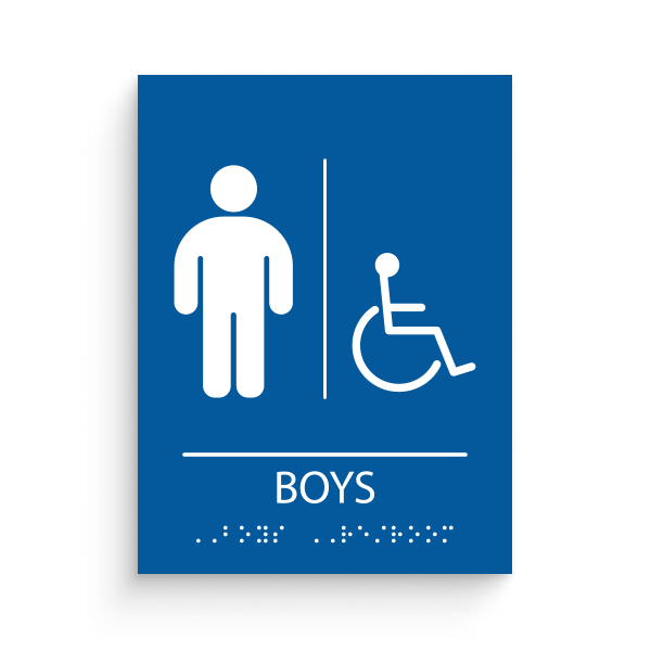 Restroom for Boys with disable icon