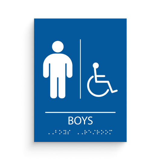 Restroom for Boys with disable icon