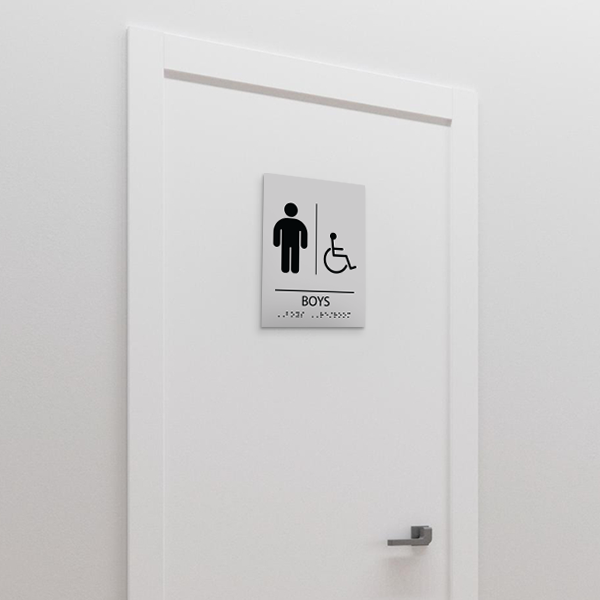Restroom for Boys with disable icon