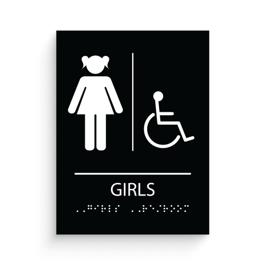 Restroom for Girls with disable icon