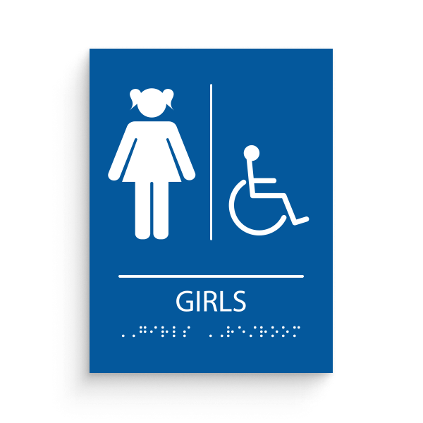 Restroom for Girls with disable icon