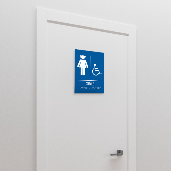 Restroom for Girls with disable icon