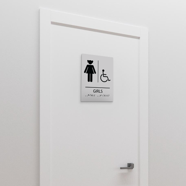 Restroom for Girls with disable icon