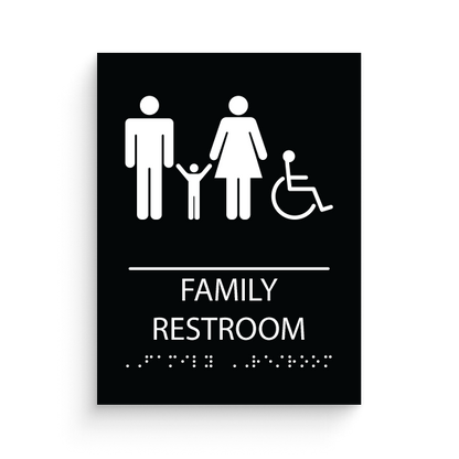 Family Restroom - with Disability Icon
