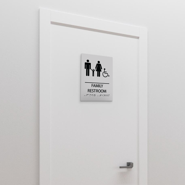 Family Restroom - with Disability Icon