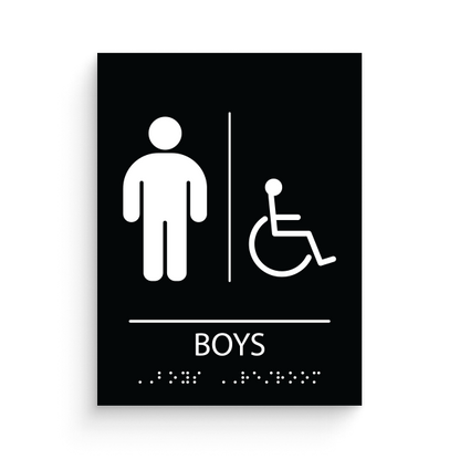 Restroom for Boys with disable icon