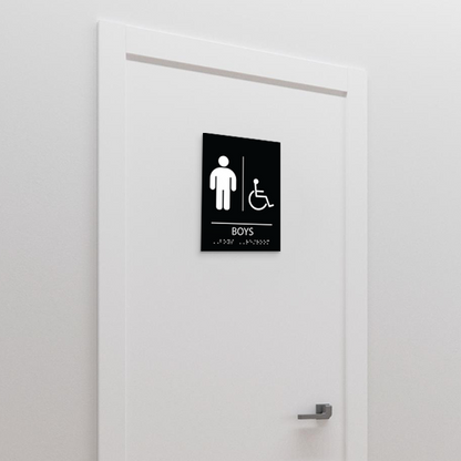 Restroom for Boys with disable icon