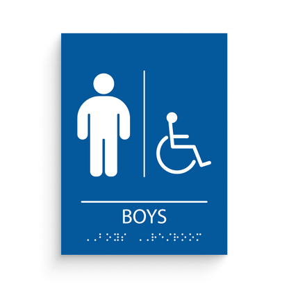 Restroom for Boys with disable icon