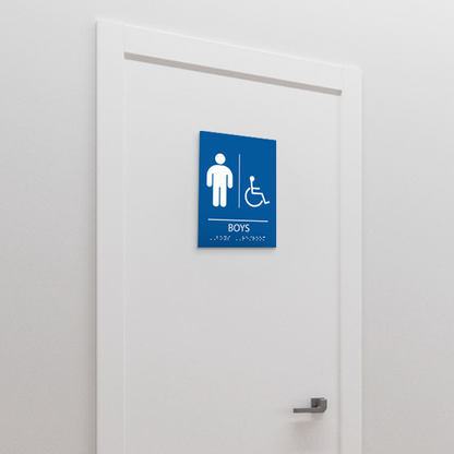 Restroom for Boys with disable icon