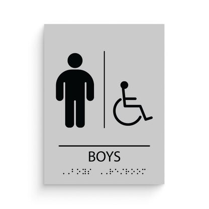 Restroom for Boys with disable icon