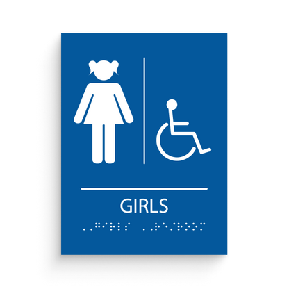Restroom for Girls with disable icon