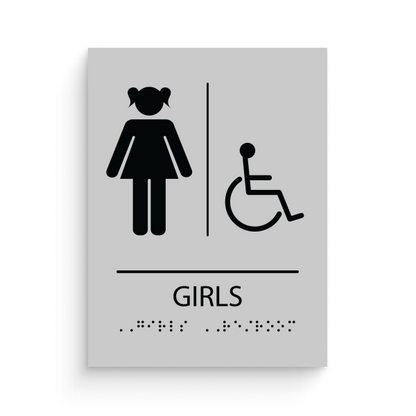 Restroom for Girls with disable icon