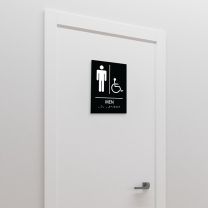 Restroom Signs for Men with disable icon
